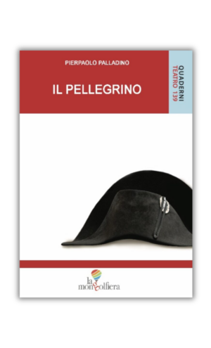 Copertina rossa del libro "Il Pellegrino" di Pierpaolo Palladino